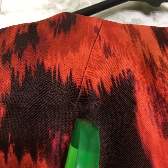 J.CREW WOOL/ SILK BURNT ORANGE TIE DYE LIGHTWEIGHT LINED PEACOAT JACKET COAT 4 - Picture 10 of 10